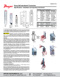 Thumbnail of document Manual - RM Rate-Master Polycarbonate Flowmeter